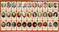 Стенд для школы ПОСЛЕДНИЕ 33 ПРАВИТЕЛЯ РОССИИ, 1,8*1м