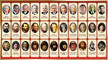Стенд для школы ПОСЛЕДНИЕ 33 ПРАВИТЕЛЯ РОССИИ, 1,8*1м