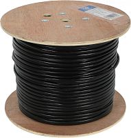 Кабель сетевой Ningbo 1Гбит/с FTP 4 пары cat.5E solid 0.5мм Cu molded 305м черный outdoor стальной трос