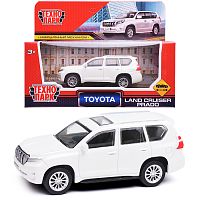 Машина металл Toyota Land Cruiser Prado 10,5 см, (белый) инерц, в коробке