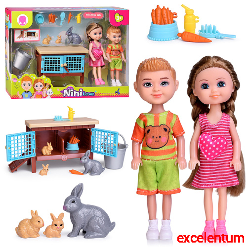 Кукла с аксессуарами "Rabbit care" в коробке Кукла с аксессуарами "Rabbit care" в коробке