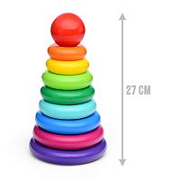 Пирамида "XL" 27см, 10дет. (в сетке)