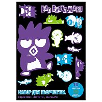 Картон + Бумага "Bad BadtzMaru". Картон мелованный односторонний 10 листов, 10 цветов (8 цветов +золото+серебро) + бумага мелованная односторонняя 10 цветов (8 цветов +золото+серебро)  – размер 205*294, в папке