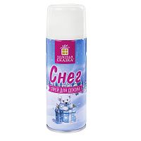Снег для декорирования в спрее "Белый снег" 250 мл, 85 г, Золотая сказка