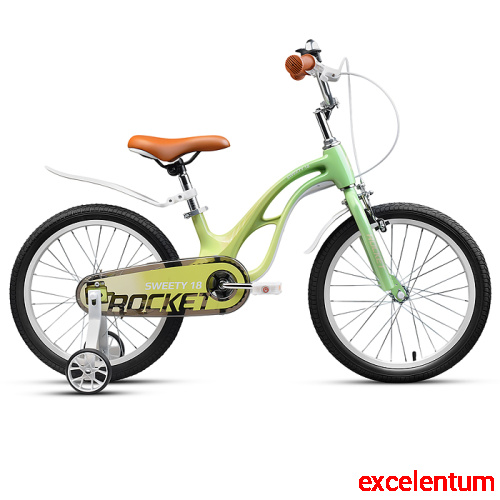Велосипед 18" Rocket Sweety, цвет салатовый Велосипед 18" Rocket Sweety, цвет салатовый