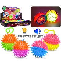 Мяч-еж "Цветные половинки" (6,5 см.) в коробке