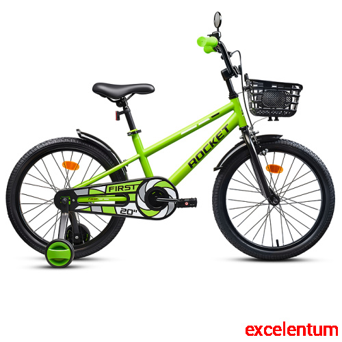 Велосипед 20" Rocket First, цвет зеленый Велосипед 20" Rocket First, цвет зеленый