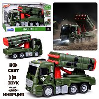 Машина "Военная спецмашина" (свет, звук)  в коробке