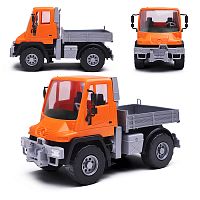 Самосвал бортовой Мерседес "Unimog U500" люкс 17,5 см. оранжевый