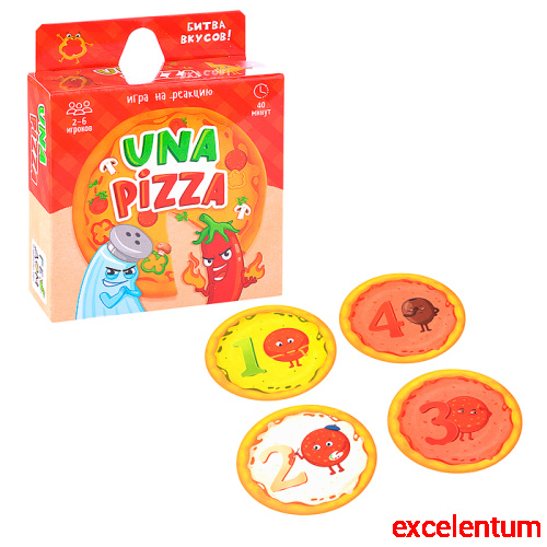 Игра карточная. Una pizza. 60 карточек. 8,2х8,2 см. Игра карточная. Una pizza. 60 карточек. 8,2х8,2 см.