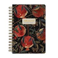 Ежедневник на золотом гребне «Cute diary» А5, BV, 136 л, "Гранат"
