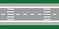 Поле для отработки ПДД, 1,2*0,6м