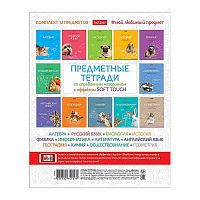 Комплект. Тетрадь предметная 48л. с интерактивн. справочн. инф. 12 шт.  на скобе серия -Мой любимый предмет- в пленке