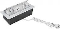 Розетка Cactus  CS-SOCKET-EU/USBA-WH