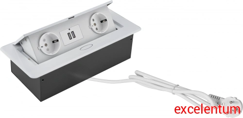 Розетка Cactus CS-SOCKET-EU/USBA-WH Розетка Cactus CS-SOCKET-EU/USBA-WH