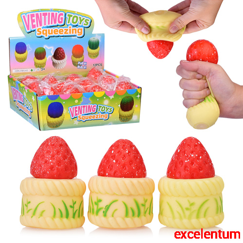 Игрушка-антистресс "Капкейки с клубничкой" Игрушка-антистресс "Капкейки с клубничкой"