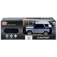 Машина р/у Uaz Hunter Полиция 18 см, свет, серебряный