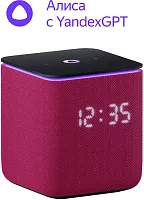 Умная колонка Yandex Станция Миди Алиса малиновый 24W 1.0 BT/Wi-Fi 10м (YNDX-00054PNK)