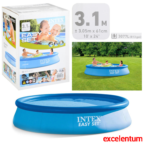 Бассейн надувной Easy Set, 305 х 61 см, 3077 л, от 6 лет, 28116NP INTEX Бассейн надувной Easy Set, 305 х 61 см, 3077 л, от 6 лет, 28116NP INTEX