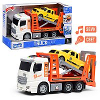 Машина "Car carrier" на батарейках, 1:14 (свет, звук) в коробке