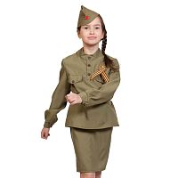 Костюм "Солдаточка" текстиль дет. р-р XL (рост 140-146)