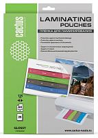 Пленка для ламинирования Cactus 125мкм A4 (25шт) глянцевая 216x303мм  CS-LPGA412525