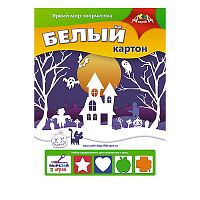 Картон белый А4, 5л. ПЭТ "Зимний городок"
