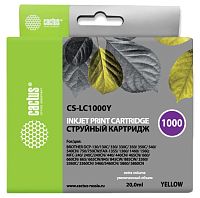 Картридж струйный Cactus CS-LC1000Y
