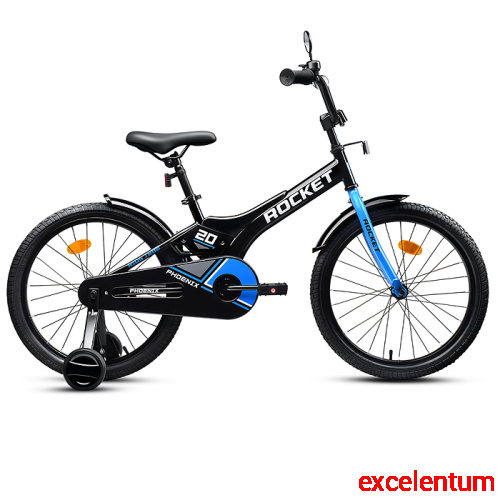 Велосипед 20" Rocket Phoenix, цвет черно/синий