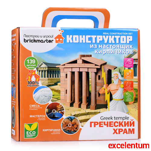 Конструктор керамический для детского творчества "Греческий храм"