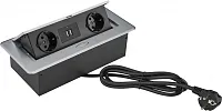Розетка Cactus  CS-SOCKET-EU/USBA-GY