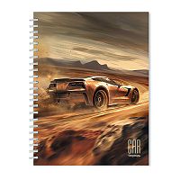 Тетрадь 80л. клетка "Авторалли" на гребне