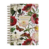 Ежедневник на золотом гребне «Cute diary» А5, BV, 136 л, "Пионы"