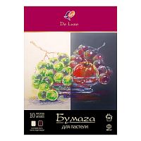 Бумага для пастели "Люкс" в папке, А4,10л, слоновая кость