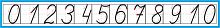 Стенд-лента для школы ЛЕНТА ЦИФР (Голубой), 1,55*0,2м