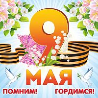 Баннер 9 МАЯ. ПОМНИМ! ГОРДИМСЯ!, 1,5*1,5м
