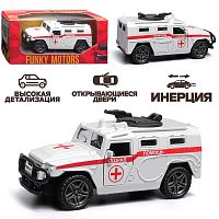 Скорая помощь инерционная машинка die-cast , 1:32
