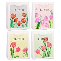 Пакет подарочный "Flower" 26х32х10 см