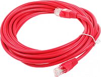 Патч-корд cat.5E molded 5м красный RJ-45 (m)-RJ-45 (m)