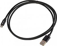 Кабель USB (m)-Lightning (m) 1м черный