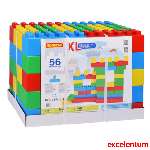 Конструктор "Строитель" - "XL" (56 элементов)