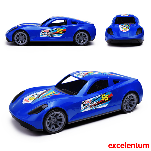 Машинка Turbo "V-MAX" синяя 40 см