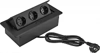 Розетка Cactus  CS-SOCKET-EU3-BK