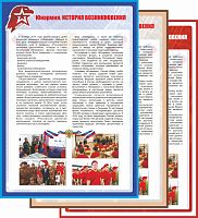 Стенд для школы ЮНАРМИЯ. ИСТОРИЯ ВОЗНИКНОВЕНИЯ, 0,7*1м