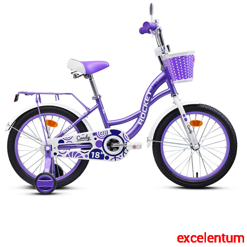 Велосипед 18" Rocket Candy, цвет фиолетовый Велосипед 18" Rocket Candy, цвет фиолетовый