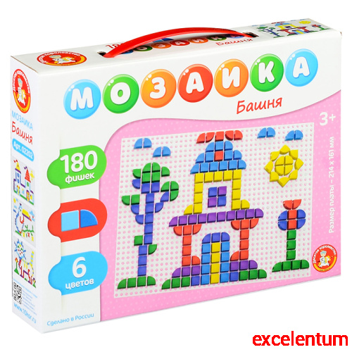 Мозаика "Башня" фигурная 180 эл Мозаика "Башня" фигурная 180 эл