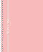 Тетрадь 96л. клетка "Розовый кварц" А5 на гребне Soft-touch NEWtone Pastel Premium