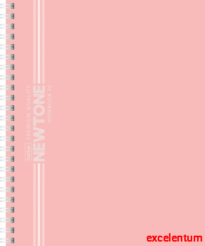Тетрадь 96л. клетка "Розовый кварц" А5 на гребне Soft-touch NEWtone Pastel Premium Тетрадь 96л. клетка "Розовый кварц" А5 на гребне Soft-touch NEWtone Pastel Premium