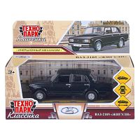 Машина металл LADA "Ваз-2105" 1997 12 см, двери, багаж, инерц. черный