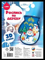 Роспись по дереву. Панно 3D "Зимние чудеса"
